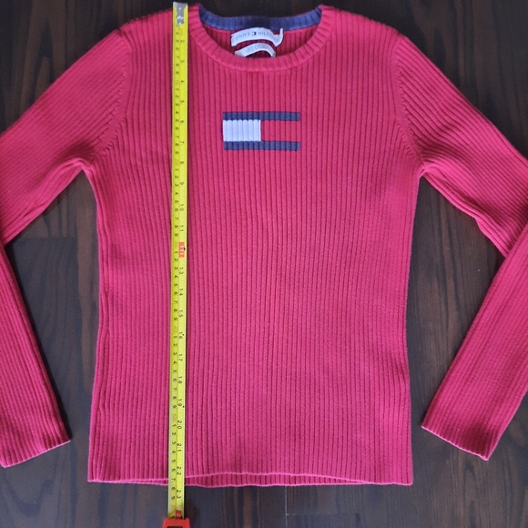 Tommy Hilfiger Red Sweater Size Medium - Picture 5 of 6